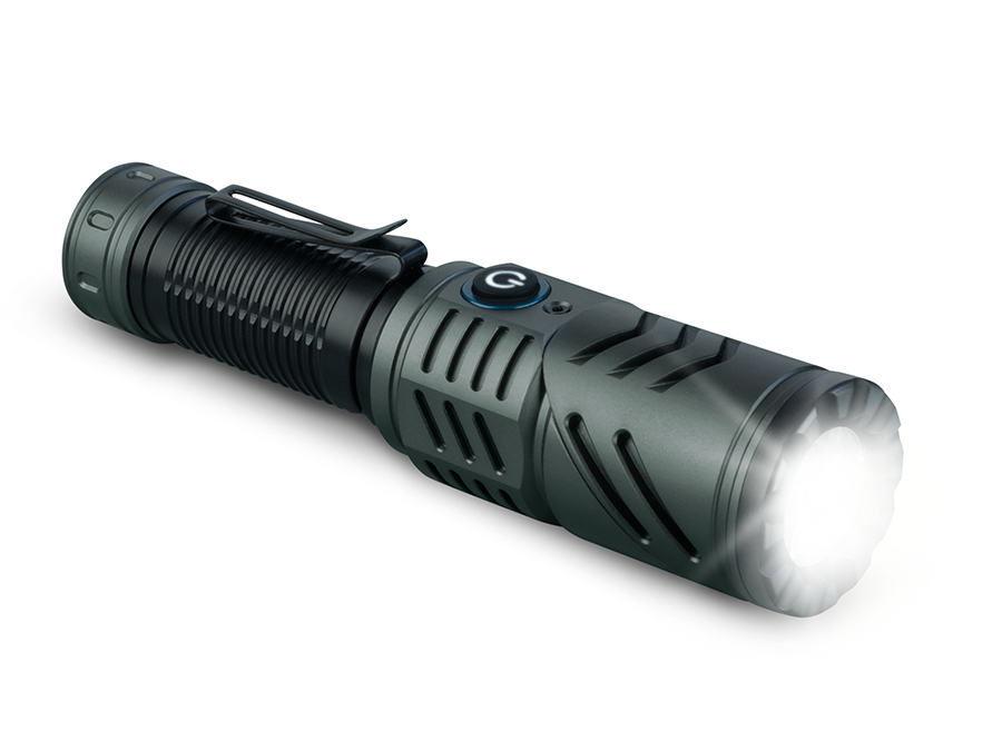 Konuslight RT – Torcia ricaricabile multifunzionale con luce rossa e bianca