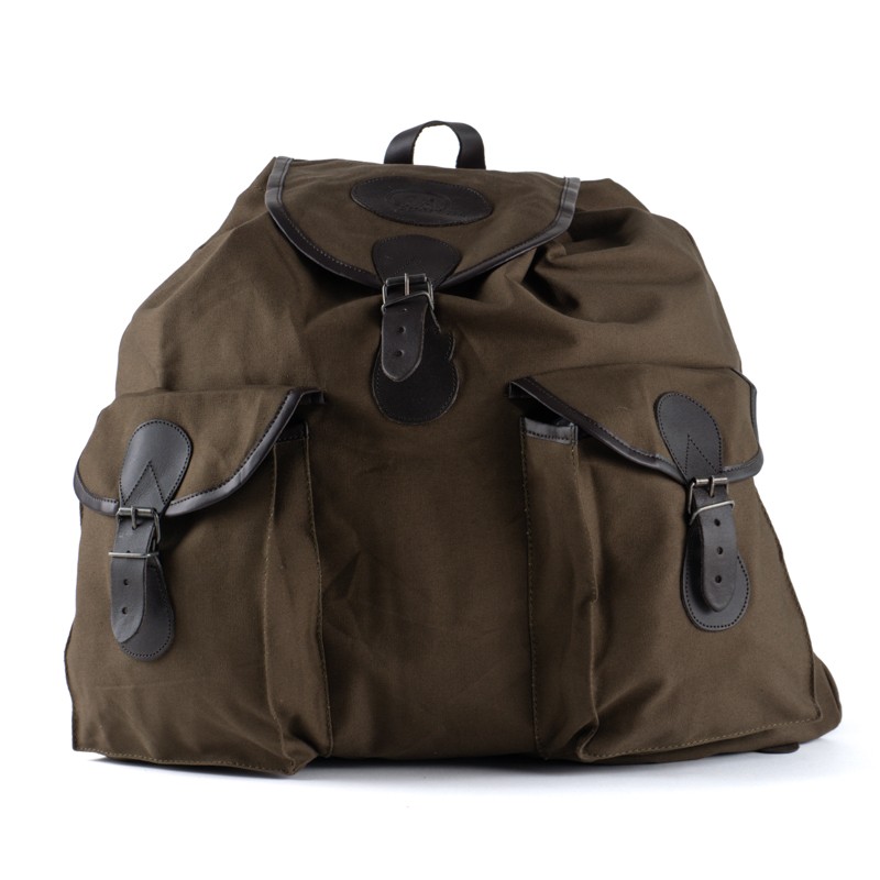 Zaino canvas e pelle RA SPORT 50L con interno impermeabile estraibile