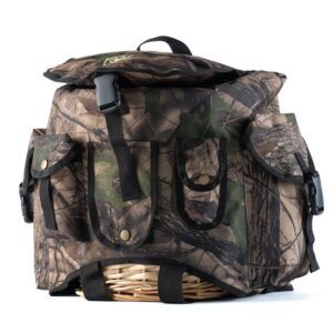 Zaino raccolta funghi RA SPORT 20L con cesto in vimini e tasche