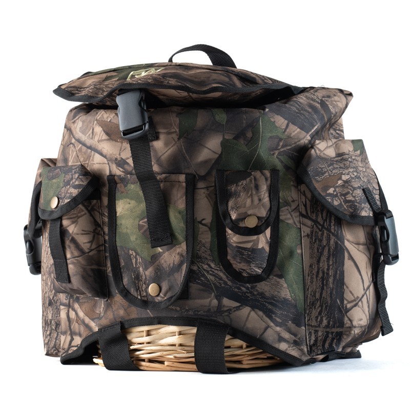 Zaino raccolta funghi RA SPORT 20L con cesto in vimini e tasche