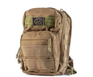 Zaino monospalla tactical desert 9L in poliestere 600D con sistema MOLLE