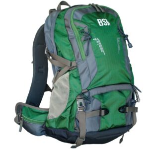 Zaino trekking 40L tecnico multitasche in nylon con cinghia lombare e pettorale