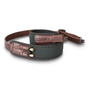 Cinghia fucile Blaser verde | Neoprene antiscivolo con portacolpi