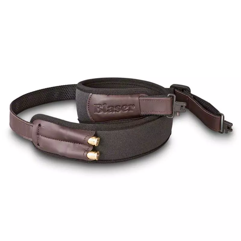 Cinghia fucile Blaser Charcoal | Regolabile con portacolpi integrato