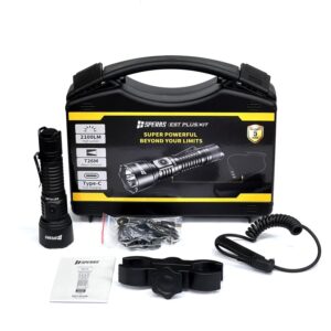 Torcia Speras Est Plus Kit | 2100 lumen, 726 m, con attacco