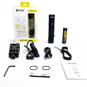 Torcia Est kit fucile | compatta, 1900 lumen, 211 m di portata