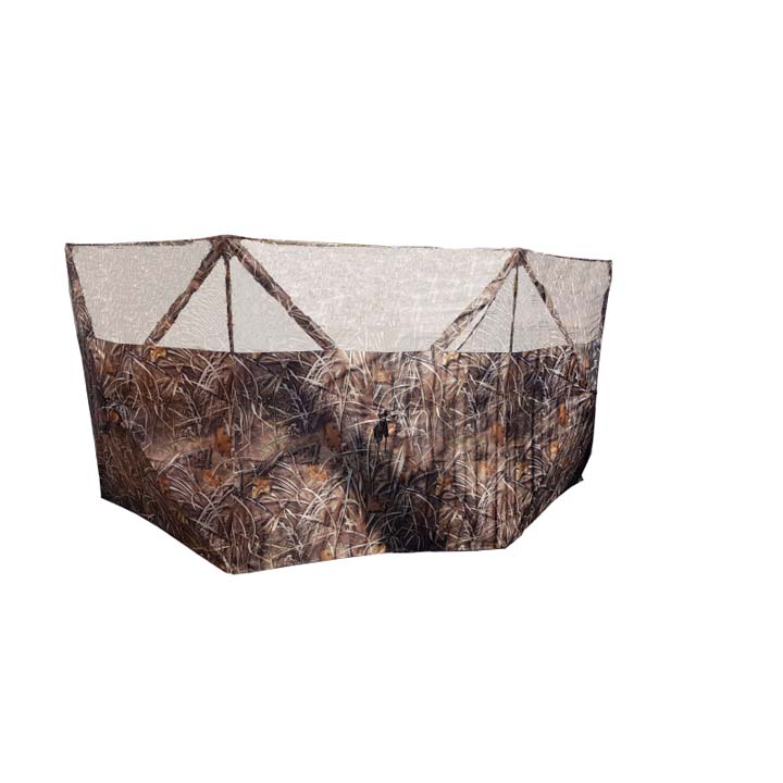 Capanno pieghevole RA Sport D566 Blind 3 lati – camo canneto con rete