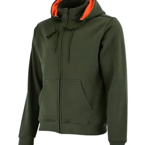 Felpa Konustex Lyseo Orange con cappuccio removibile