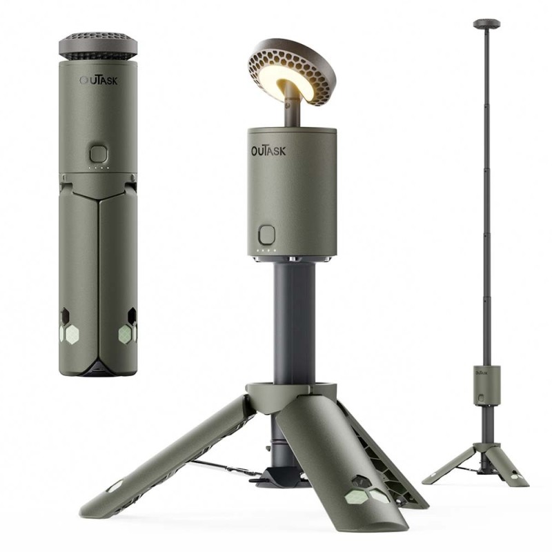 Outask TD1 Outdoor Smart Lamp | Lampada telescopica ricaricabile 500 lm