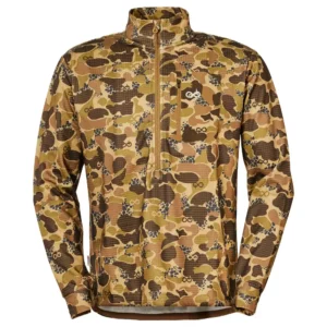 Merkel Gear Bushshirt Infinity DryLeaf | Maglia tecnica in fleece mimetico traspirante e idrorepellente