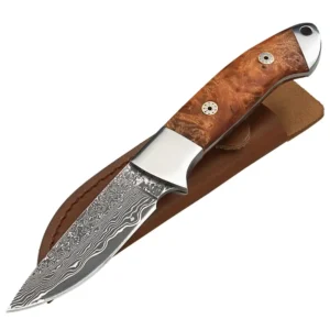 Coltello Damasco Parforce con Manico in Radica