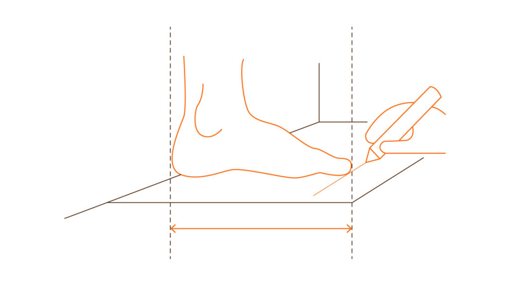 misurare il piede guide alle taglie