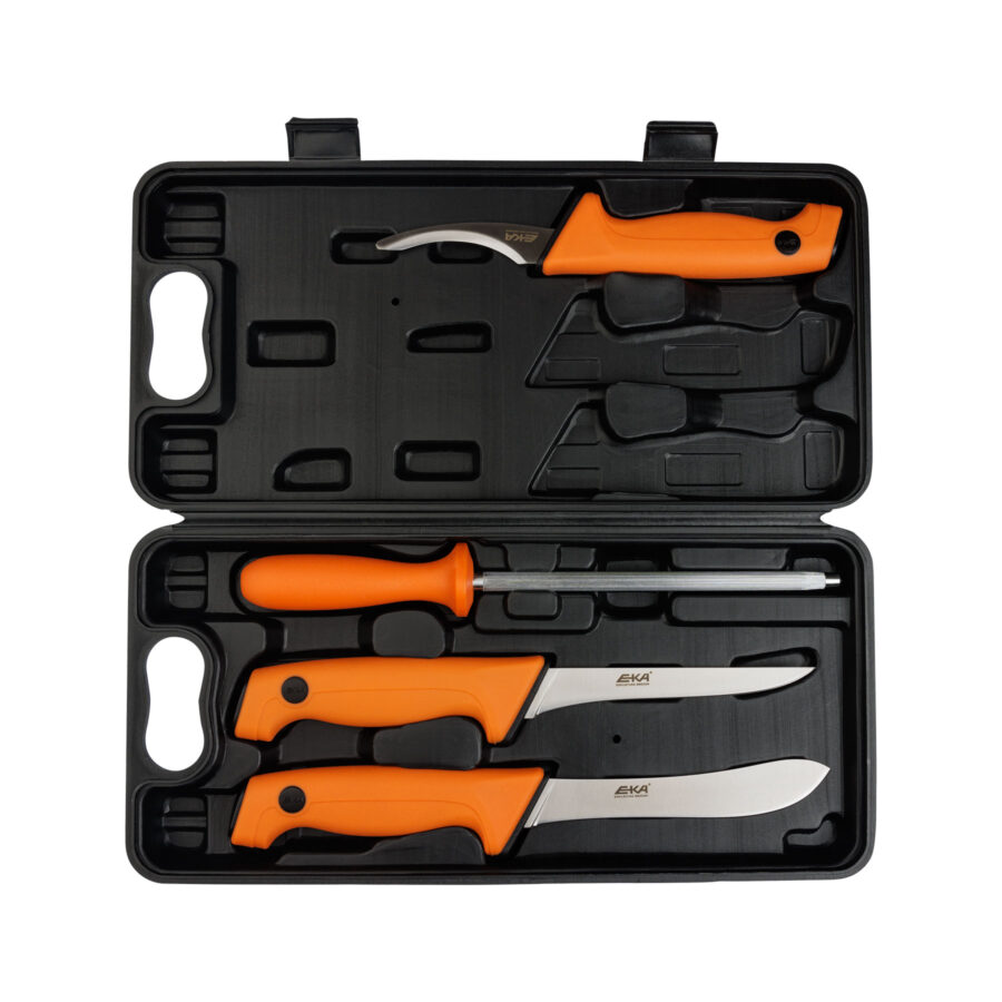 EKA Butcher Set Orange | Set coltelli professionale da macello